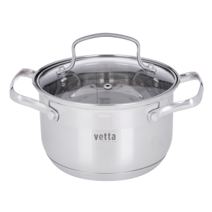 Берн Кастрюля 16х10см. 1,9л. со стекл. крышкой, индукция, , шт