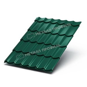 Профиль декоративный Монтерра-Х (ПЭ-01-6005-0,45) зеленый мох 3950*1190 (1шт=4,701м2)