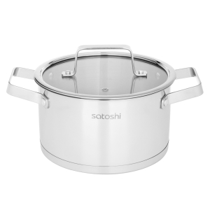 Кастрюля SATOSHI Шато 20х11,5см. 3,4л. со стекл. крышкой, индукция