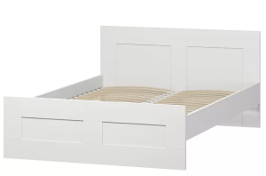 Кровать двойная СИРИУС 140х200 белая RU