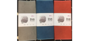 Коврик для сушки посуды 38*50 см розовый