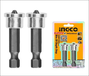 Бита PH2 50мм с ограничителем 2 шт, INGCO SDB91PH223 (100)