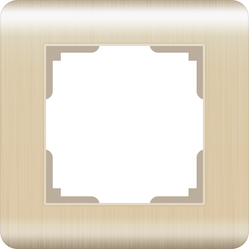 Рамка Stream Шампань 1 местная  Werkel W0012111 (10)