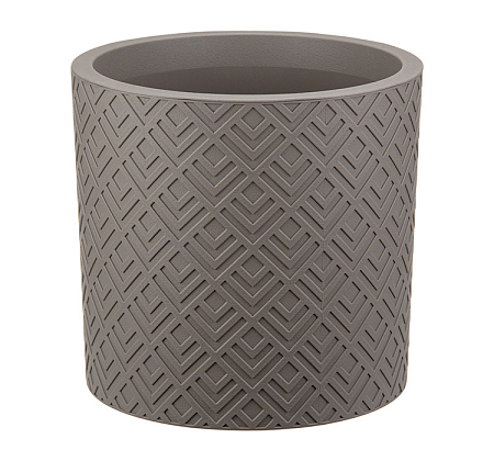 Кашпо "Этна" D200мм 3,4л со вставкой Французский серый (12) М3183