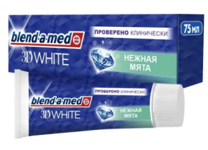 Зубная паста BLEND_A_MED  3D White Нежная мята 75мл(__)