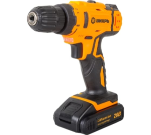 Дрель-шуруповерт акк. Вихрь ДА-20Л-2КА с набором оснастки 65 предметов 20 В, 42 Нм, 0-400/0-1400об/м