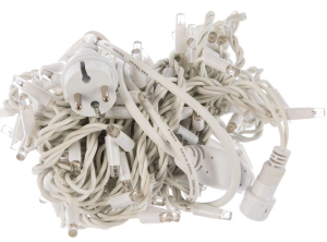 Гирлянда светодиодная с эффектом мерцания, 10м. Соединяемая. 120 светод WHITE IP67 (10)