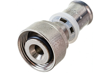 Соединитель коллекторный евроконус/пресс для м./п. трубы 16(2,0) x 3/4 (евроконус) (_10_)