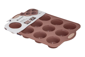 Форма д/выпечки 12 ячеек "Dusty Rose" 34х22см стальная рама