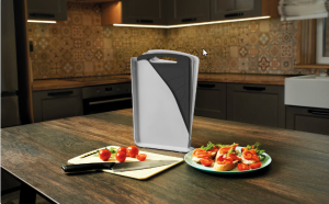 Набор досок разделочных 3шт 320*200мм с/п Серый (10)