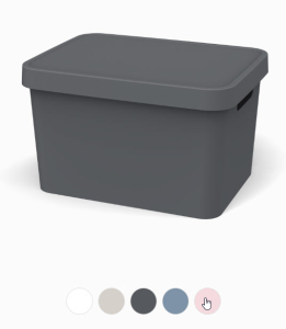 Ящик д/хранения Folk 17,0л Графит (6)