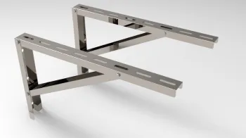 Опора стеновая/консоль 300х 500, AISI 439/1,0мм