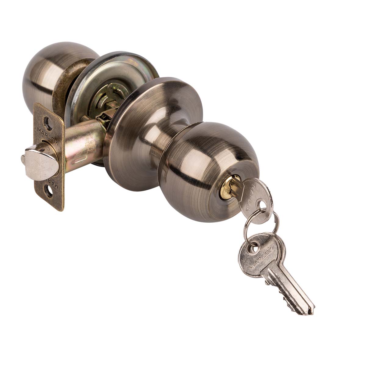 Ручка-защелка MARLOK ЗШ-01 ключ, AB (бронза)