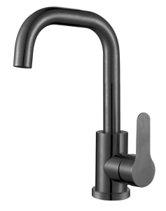 Смеситель Orlando Black для раковин, поворотный, нерж.сталь, арт. OL26MB