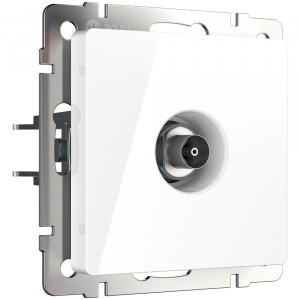 Белый розетка Скрытой установки 1 мест TV Werkel W1183001 (10)