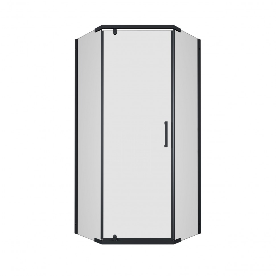 Душевая шторка Дека-Блэк, 90х90, пятиуг., (2 места)
