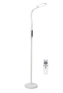 Торшер гибкая стойка, димм., изм. цвет. тем-ра, с ПДУ, 18В, бел/черн ARTSTYLE