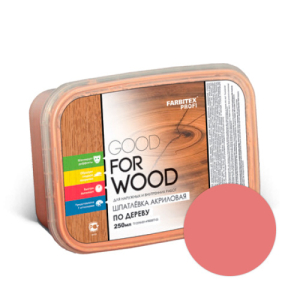 Шпатлевка акриловая по дереву Махагон 0,4 кг. Farbitex Профи Good For Wood (12)