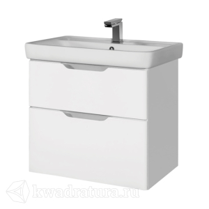 Тумба Dreja Q 70 подвесная (2 ящ) + ум. Dreja Q 70 (1)