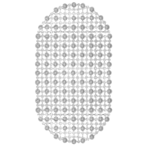 Коврик для ванны "Комфорт" 36х65 см прозрачный