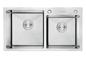 Мойка AFLORN 78*43 Сатин двойная  (_3_)