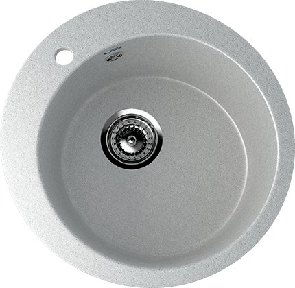 Мойка Ulgran U-405 кругл 495мм серый 310(_1_)