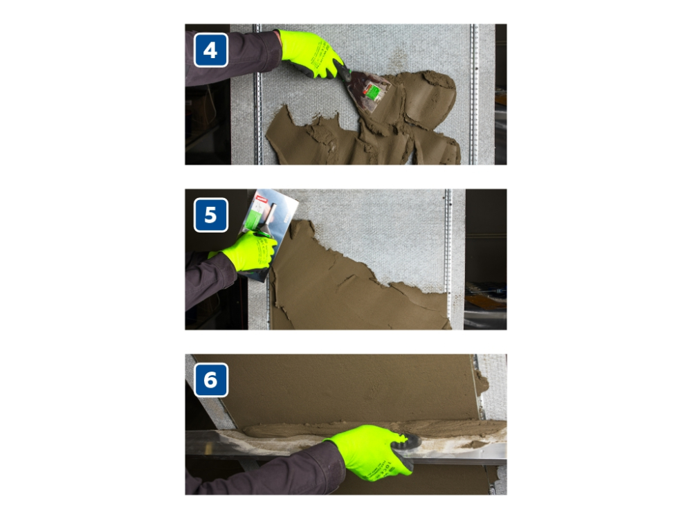 Штукатурка для наруж. и внутренних работ с армирующими волокнами 25кг PLITONIT Т1+ 4