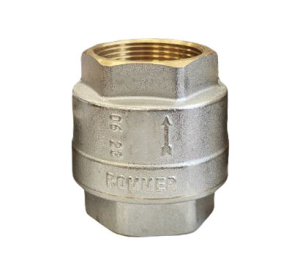 Клапан обратный ROMMER 1 пружинный муфтовый с металлическим седлом (12)