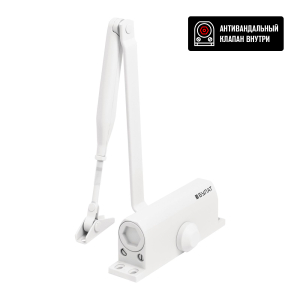 Доводчик БУЛАТ ULTIMATE ДД-100 A-W (40-120 кг) белый, морозостойкий (10)