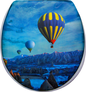 Сиденье для унитаза мягкое (воздушный шар) "Сантис"