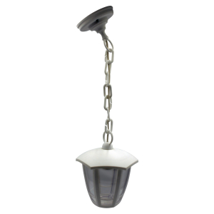Светильник садово-парковый шестигранный подвес белый 60вт, Е27, IP44 (4)