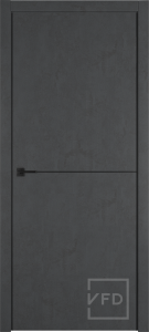 Дверь Urban 1 Jet loft Black mould 2-х BE ПГ600 (врезка под замок)