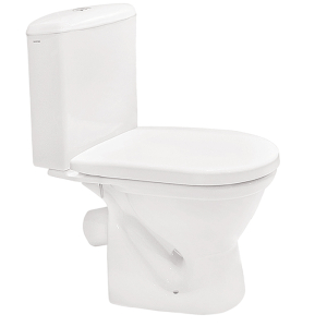 Унитаз компакт Santek Алькор   косой выпуск, антивсплеск, сид. дюропласт (1/15)(_15_)