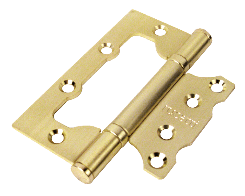 Петля без врезки 100*75*2,5, SG мат. золото (пакет - 1 шт.)