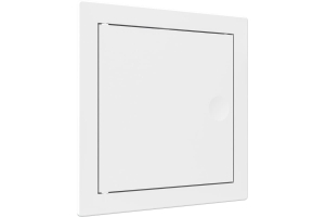 Люк ревизионный LN фланец 100х100 нажимной 120х120 пластик EVECS (10)