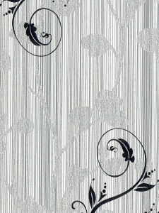 Пленка самоклеящаяся D&B 8292 0,45*8м цветы на серебрянном фоне  /20