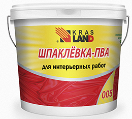 Шпатлевка Krasland-005 0,8кг на основе ПВА (12)