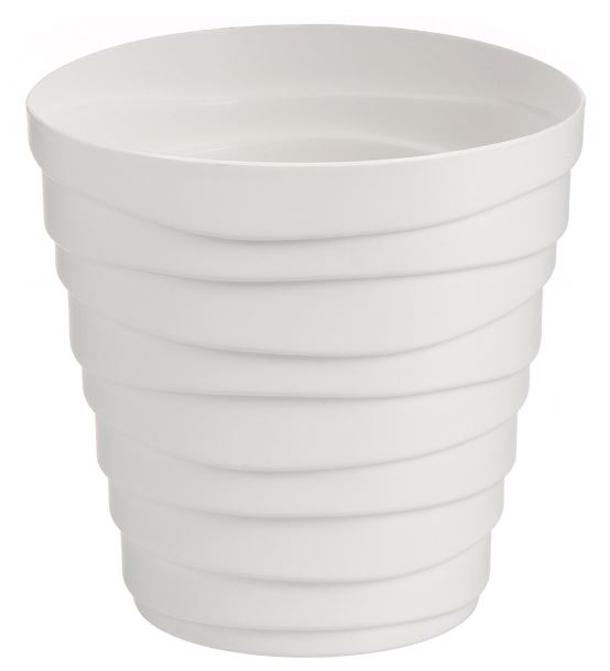 Кашпо "Бархан" (1,4л) Цв. Белый (Арт. КШ-4334)