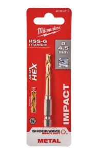 Сверло по металлу RedHEX  HSS-TiN 4.5мм