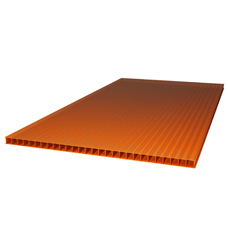 Поликарбонат  янтарь 4 мм Хит продаж Новинка 2,1*6 м (0,5пл)  (гарант 13 лет)