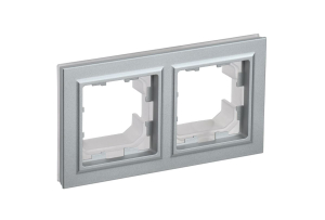 Алюминий рамка 2 поста IP44 РУ-2-БрА-44