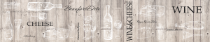 Фартук СПК фотопеч. на осн. ПВХ-пластика Вино и сыр 380 глянц. 3000*600*1,3мм (1)