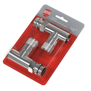 Набор дизайн-вентилей PIANO, прямой (хром) 1/2"(_10_)