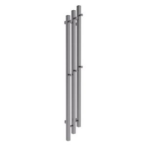 Полотенцесушитель элект. Inaro Cascade P150*6*12 профил. скрытый монтаж,таймер, Графит(_1_)