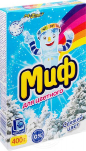 Порошок МИФ Авт 3в1 СМС порошк. Cвежий цвет 400г *22(__)