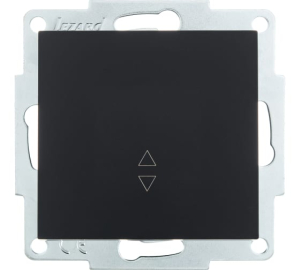 Чёрный бархат выключатель 1 клав Проходной 742-4288-105 VESNA  (10 шт)