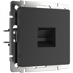 Черный матовый розетка Скрытой установки  Ethernet RJ-45  W1181008 Werkel (10)