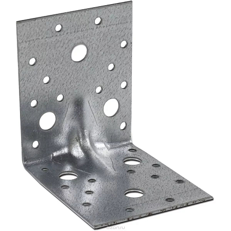 Уголок крепежный усиленный с анкер. отвер.  90*90*65*1,8 (50/25)