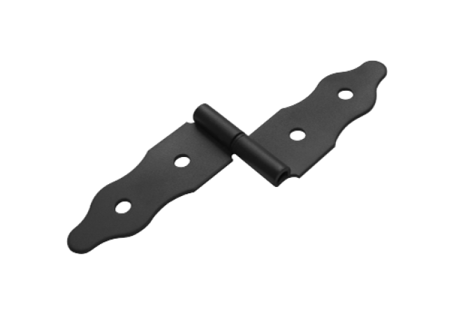 Петля фигурная Домарт 90х260, правая, черный