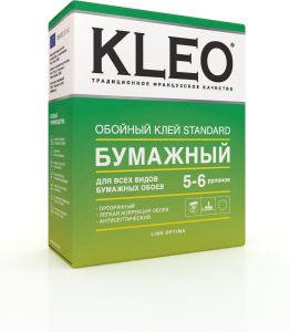 Клей для бумажных обоев КЛЕО OPTIMA 120г 5-6 рул (20)